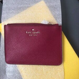 Kate Spade Laurel Way pink wallet key holder change purse NWT